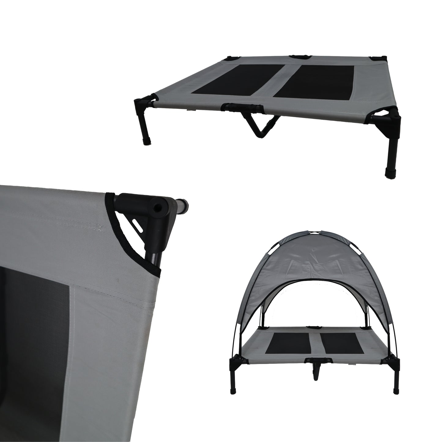Cama Elevada Para Perros Mascotas Fresca, Portátil Y Armable