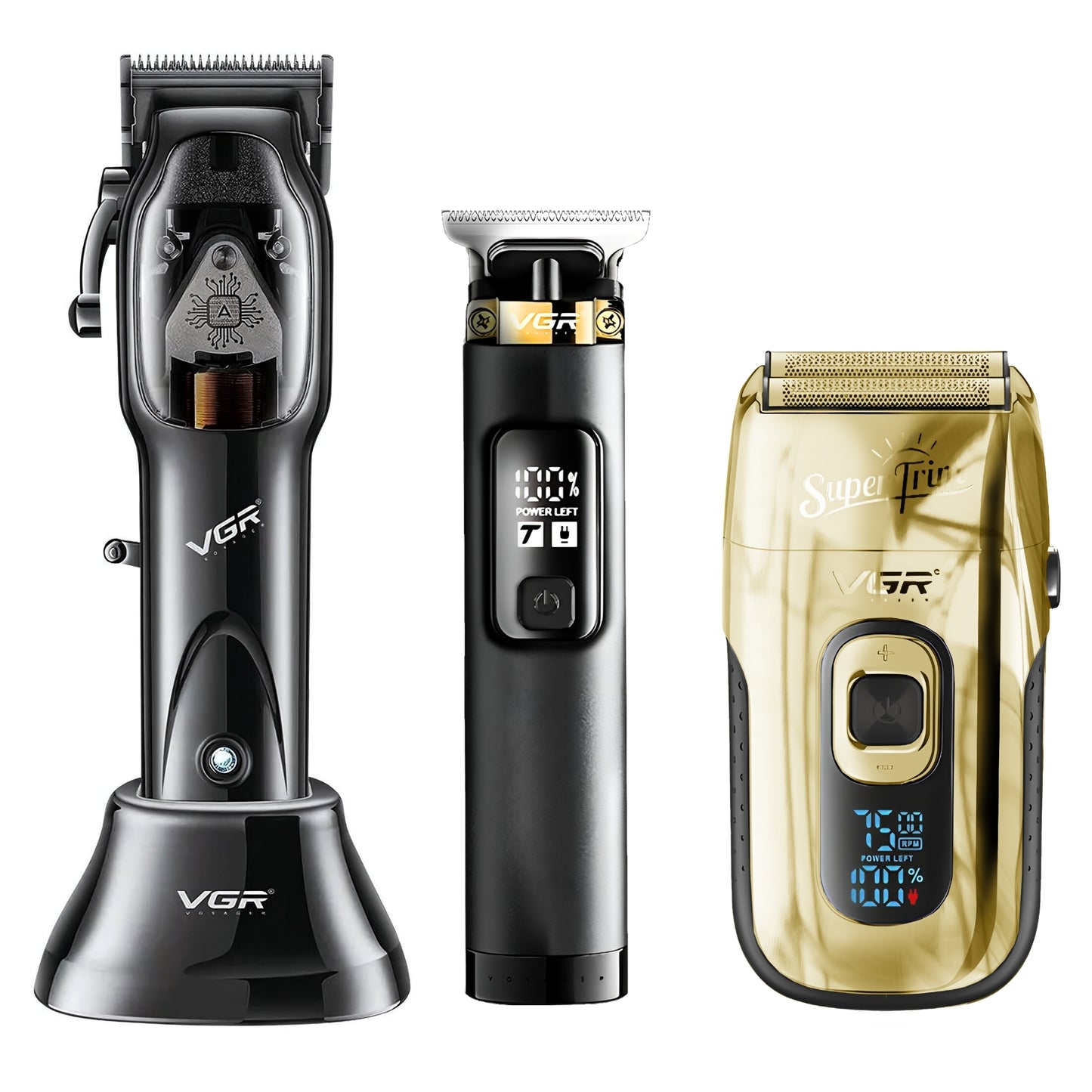 Maquina Para Cortar Cabello Combo Vgr Clipper Trimmer Shaver