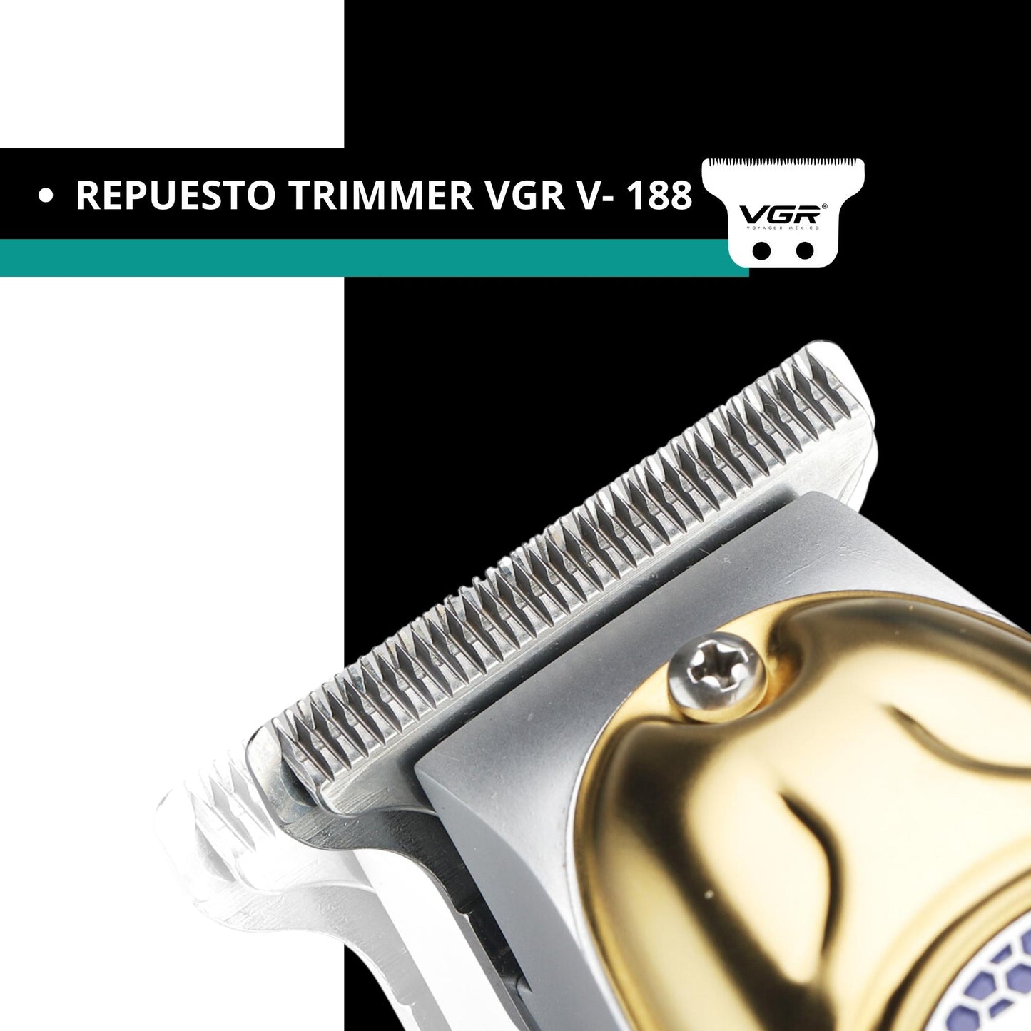 CUCHILLA NAVAJA AFEITAR VGR V-188 REPUESTO TRIMMER BARBERO