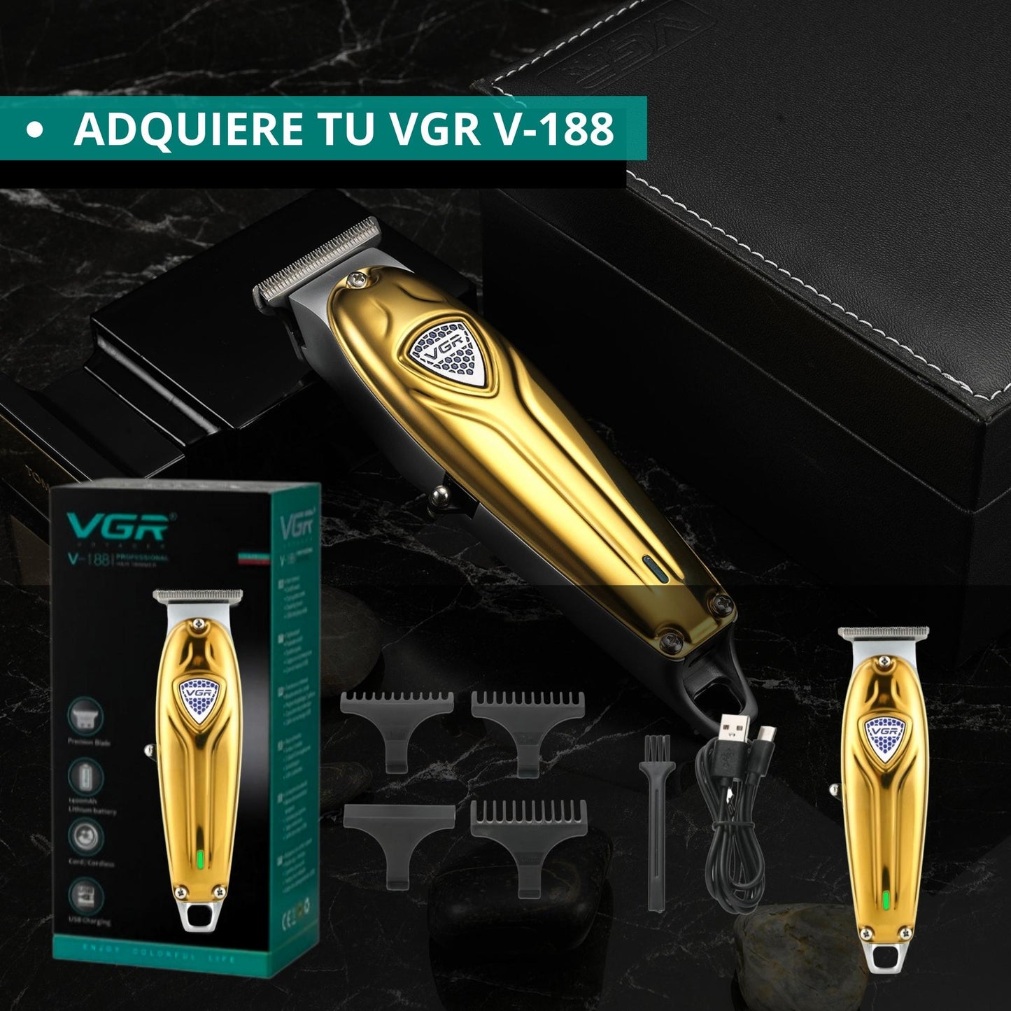 CUCHILLA NAVAJA AFEITAR VGR V-188 REPUESTO TRIMMER BARBERO
