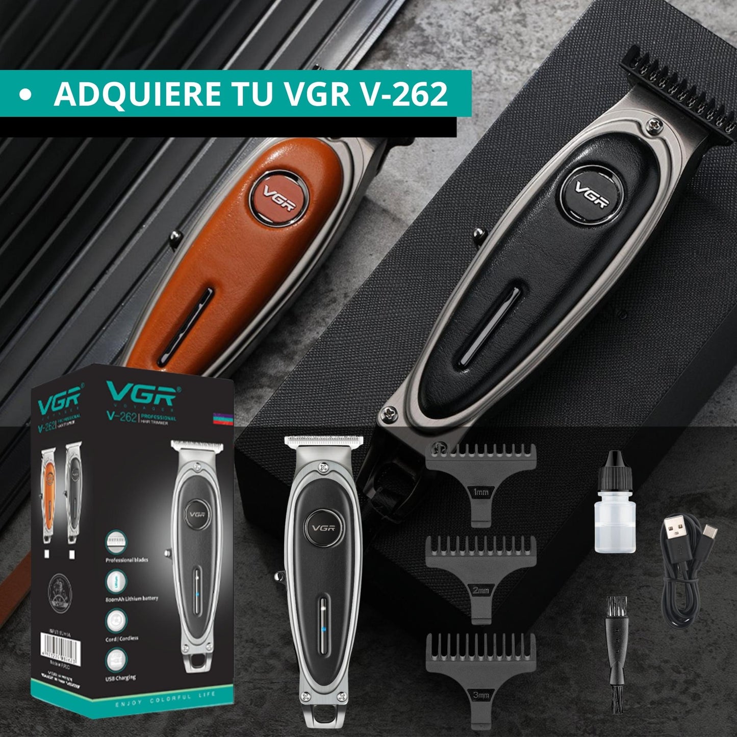 CUCHILLA NAVAJA AFEITAR VGR V-262 REPUESTO TRIMMER BARBERO