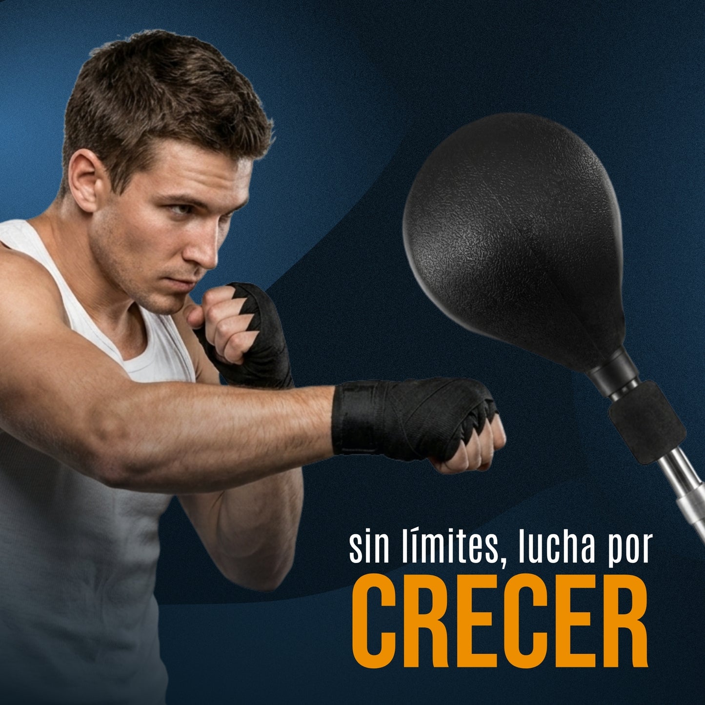 Pera De Boxeo Profesional Con Base, Altura Regulable Sistema de Rebote con Resorte