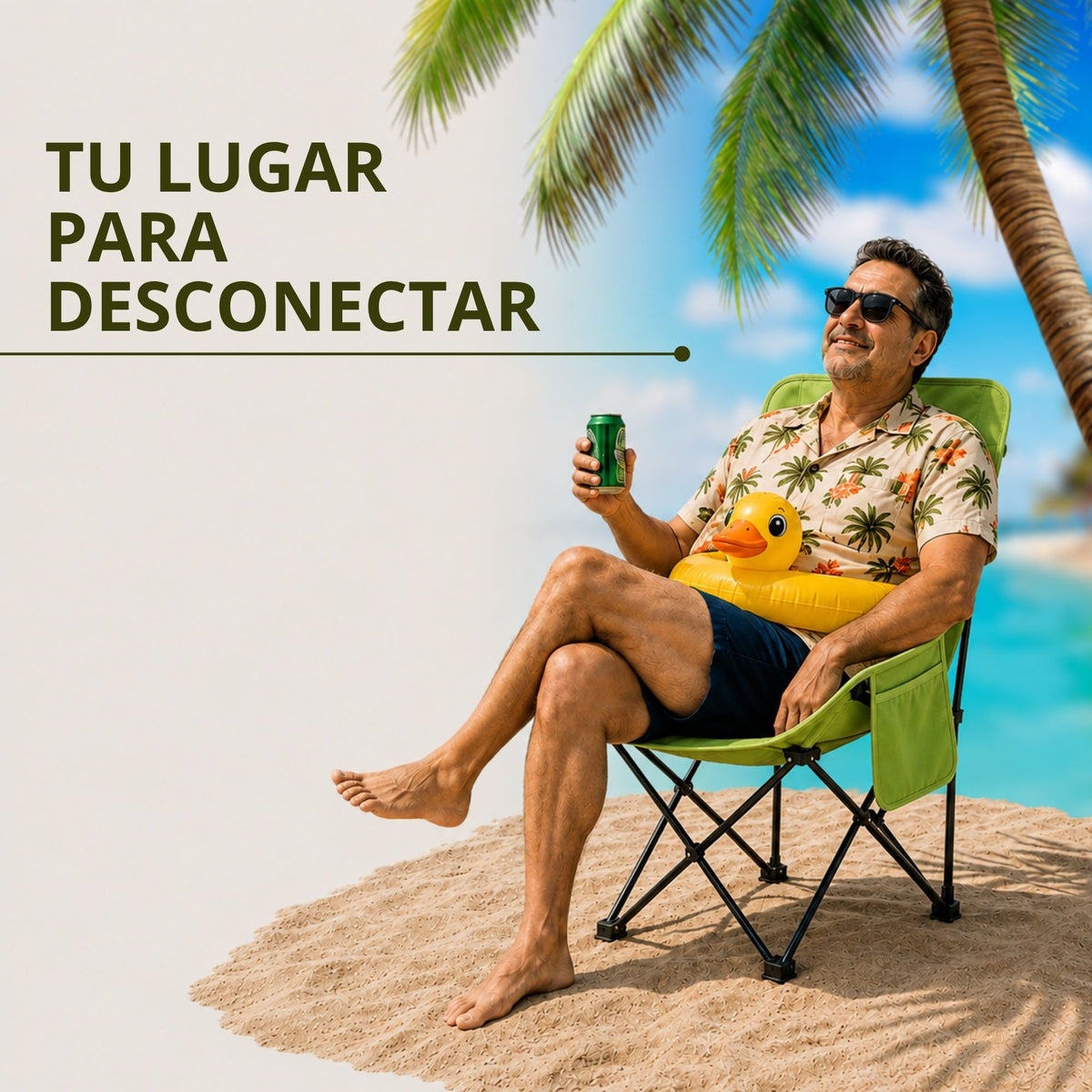 Silla Playa Plegable Camping Playa Ecomlab Para Exterior Portatil