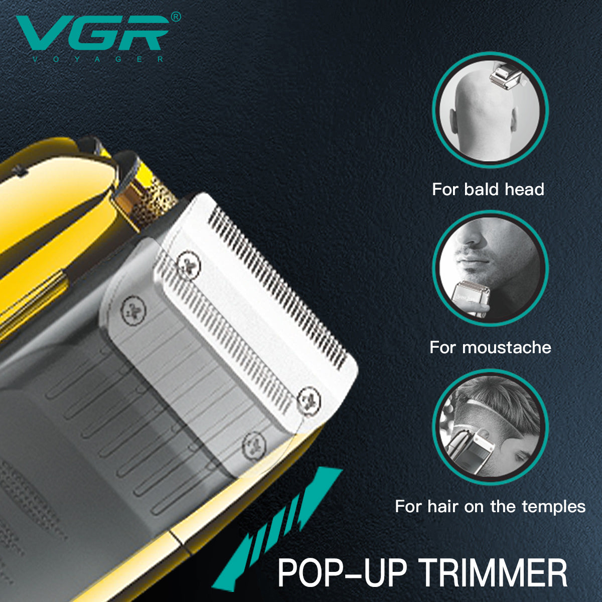 RASURADORA ELECTRICA AFEITADORA VGR V-332 SHAVER RECARGABLE