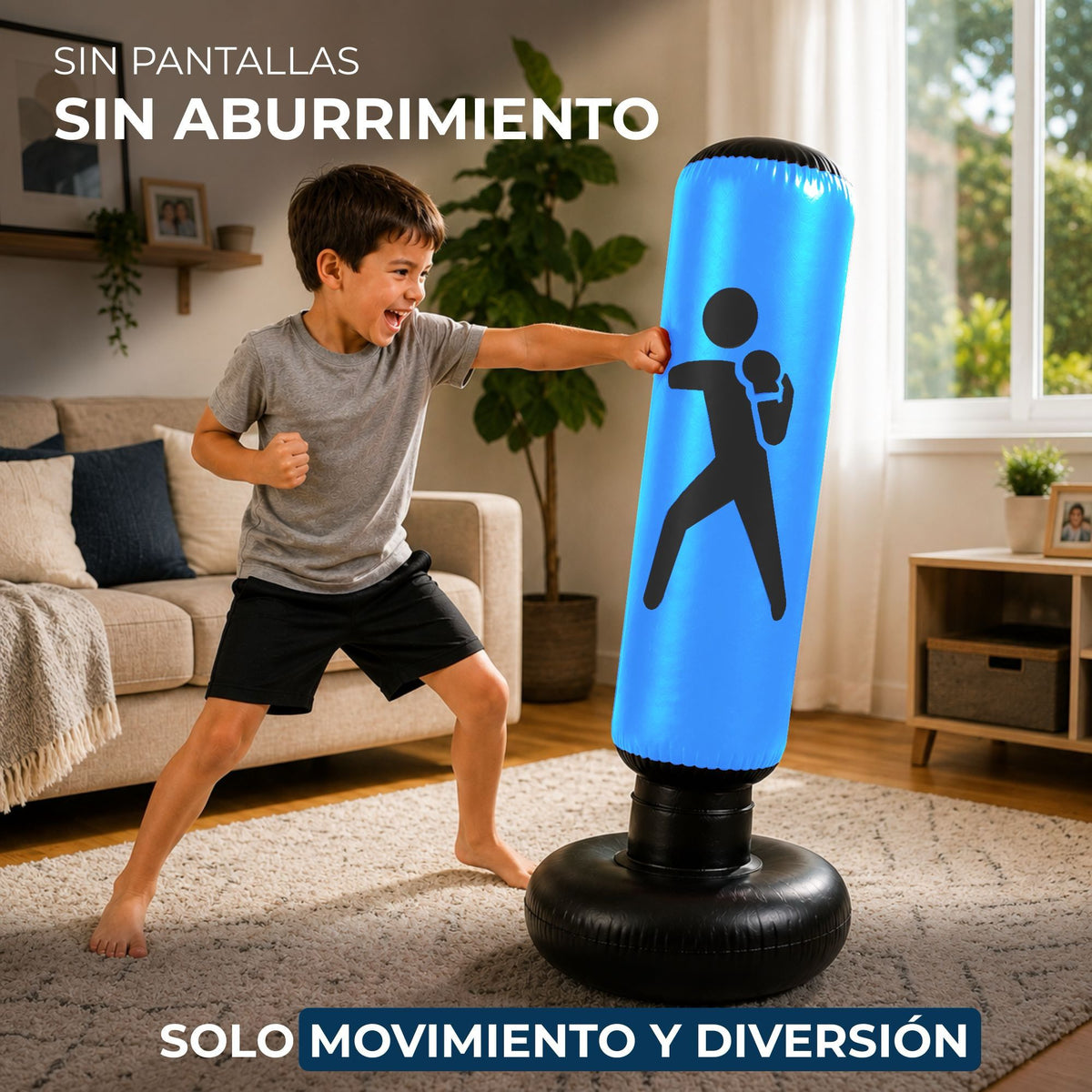 Costal Box Inflable de 150 cm Infantil Para Entrenamiento