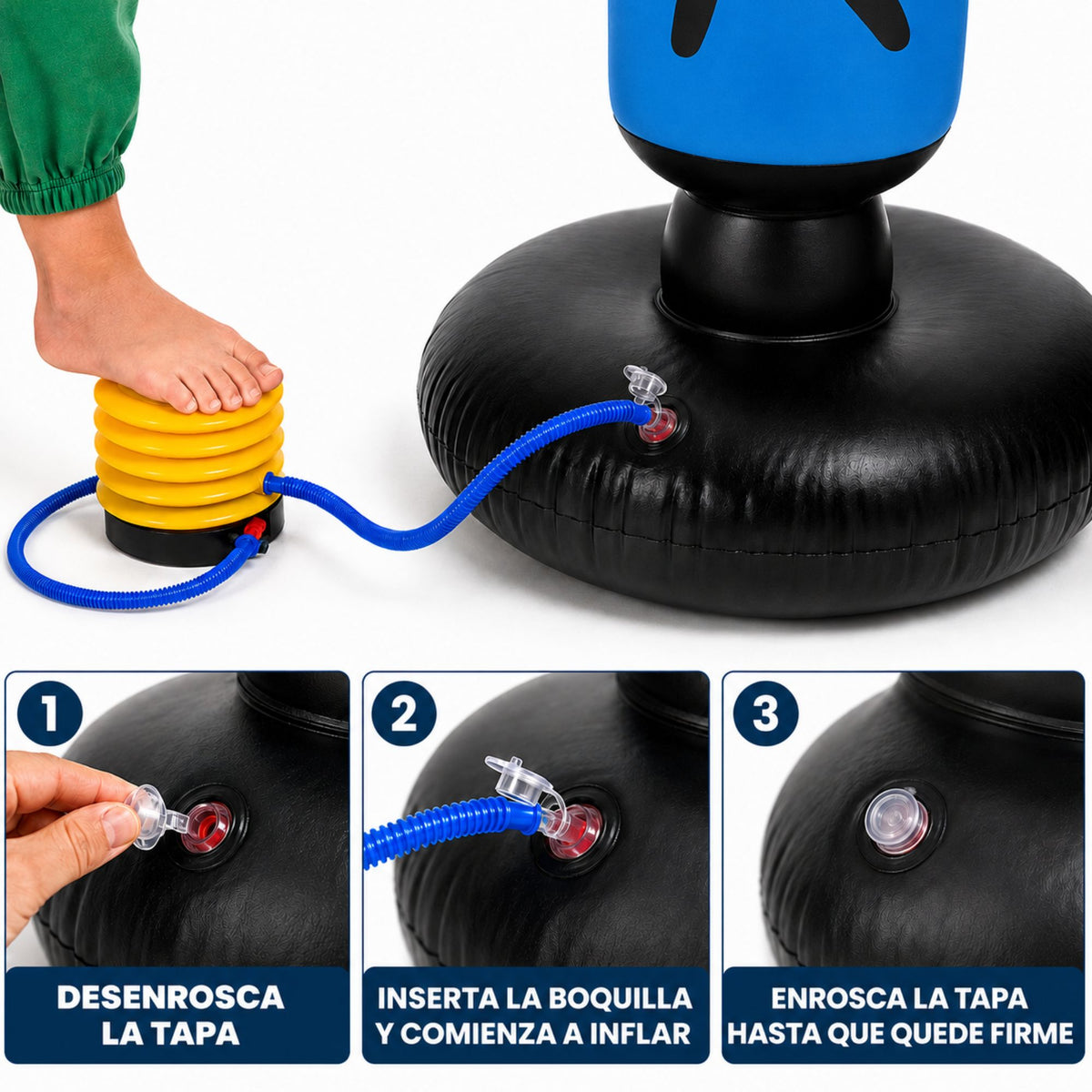 Costal Box Inflable de 150 cm Infantil Para Entrenamiento