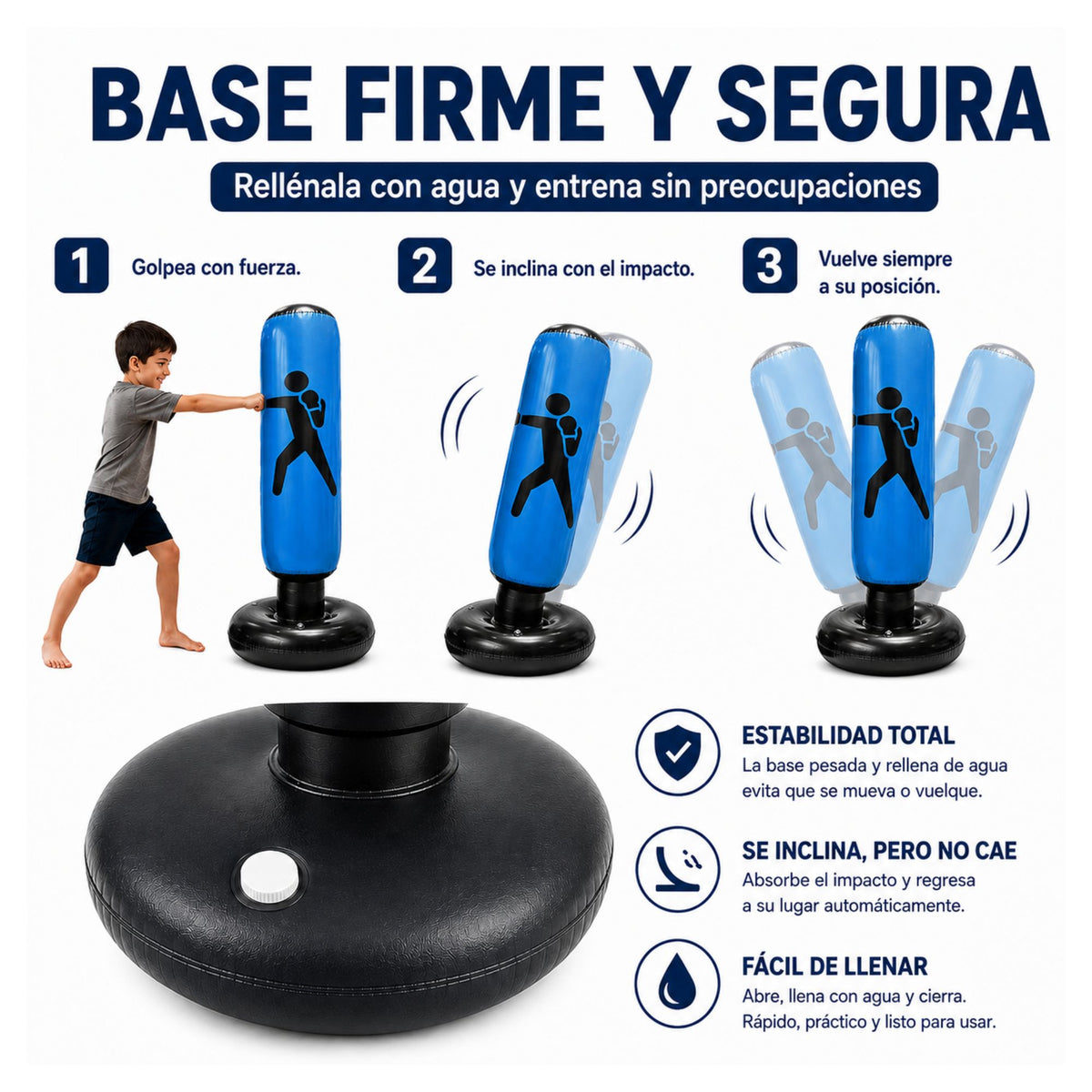 Costal Box Inflable de 150 cm Infantil Para Entrenamiento
