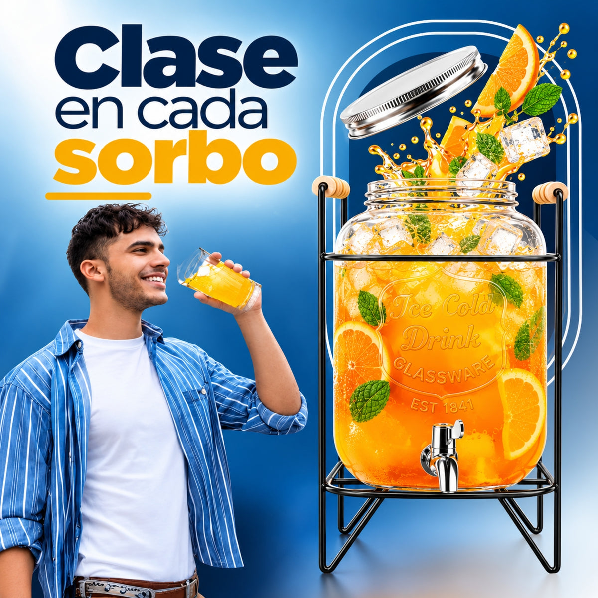 DISPENSADOR DE BEBIDAS VITROLERO ECOMLAB CON BASE METALICA