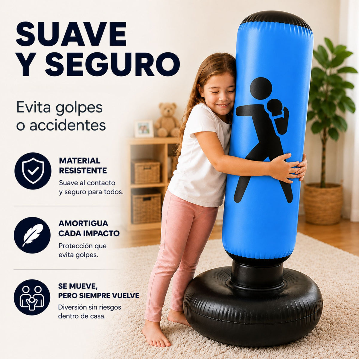 Costal Box Inflable de 150 cm Infantil Para Entrenamiento