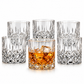 VASOS DE VIDRIO WHISKEY ECOMLAB OLD FASHION JUEGO DE 6 Pcs