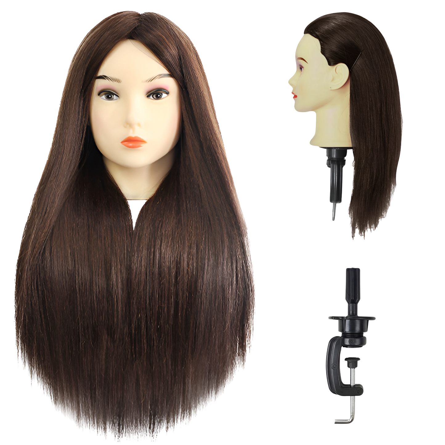 CABEZA PARA PEINAR CABEZOTE ECOMLAB CABELLO NATURAL 75%