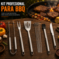 Juego De Utensilios para Parrilla De Acero Inoxidable 9 Pcs