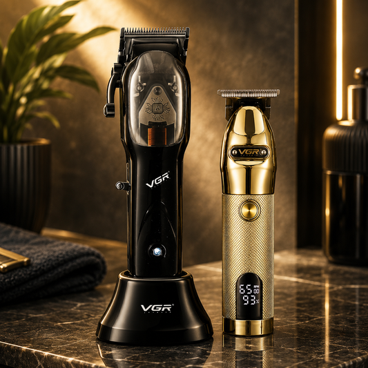 Maquina Para Cortar Cabello Pelo Combo VGR Clipper, Trimmer