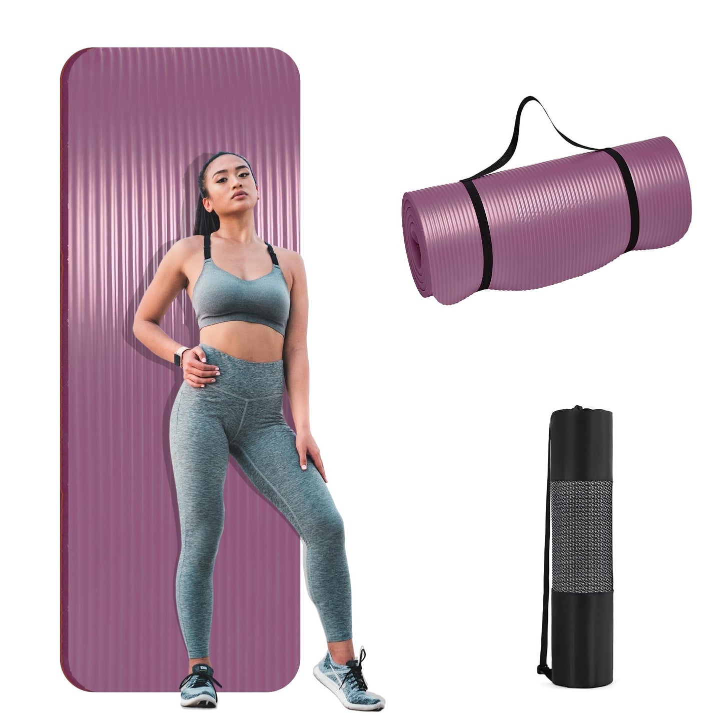 TAPETE PARA HACER EJERCICIO ECOMLAB TAPETE DE YOGA GRUESO