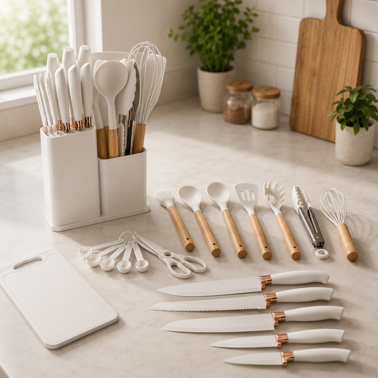 Cucharas de Silicona Utensilios de Cocina Ecomlab Set 25 Pcs