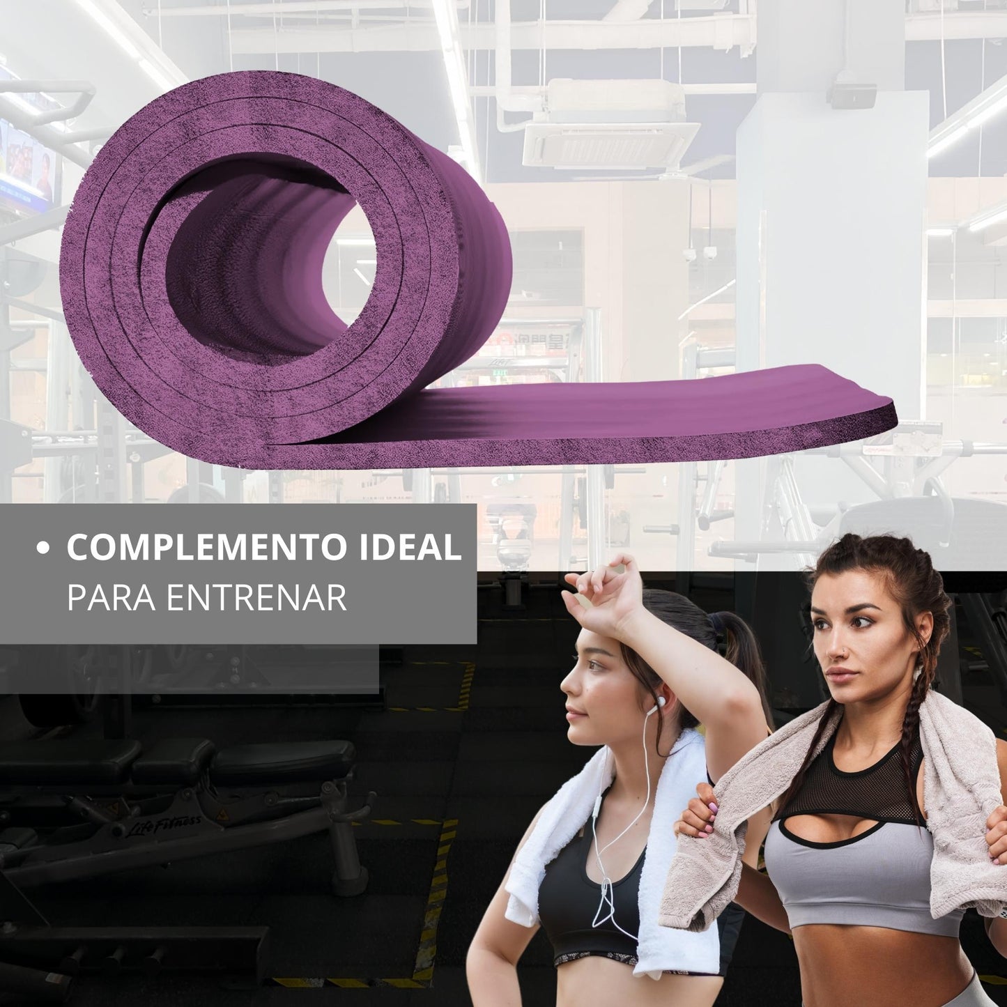 TAPETE PARA HACER EJERCICIO ECOMLAB TAPETE DE YOGA GRUESO