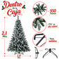 Árbol De Navidad Pino Nevado de 2.10 Mts. GRATIS PIE DE ÁRBOL NAVIDEÑO, CUBIERTA PARA BASE DE ÁRBOL DE 90 CM.