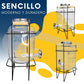 DISPENSADOR DE BEBIDAS VITROLERO ECOMLAB CON BASE METALICA