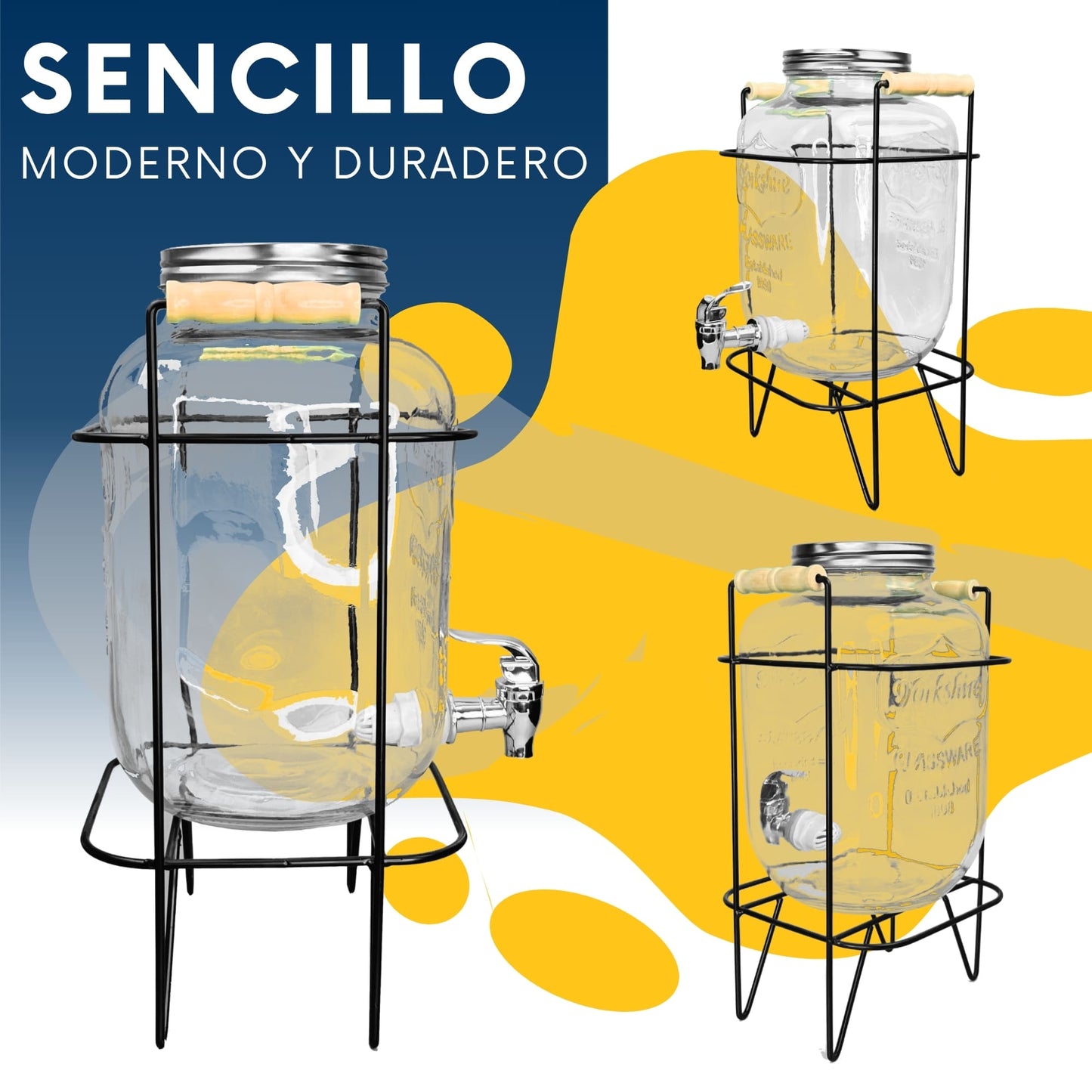 DISPENSADOR DE BEBIDAS VITROLERO ECOMLAB CON BASE METALICA