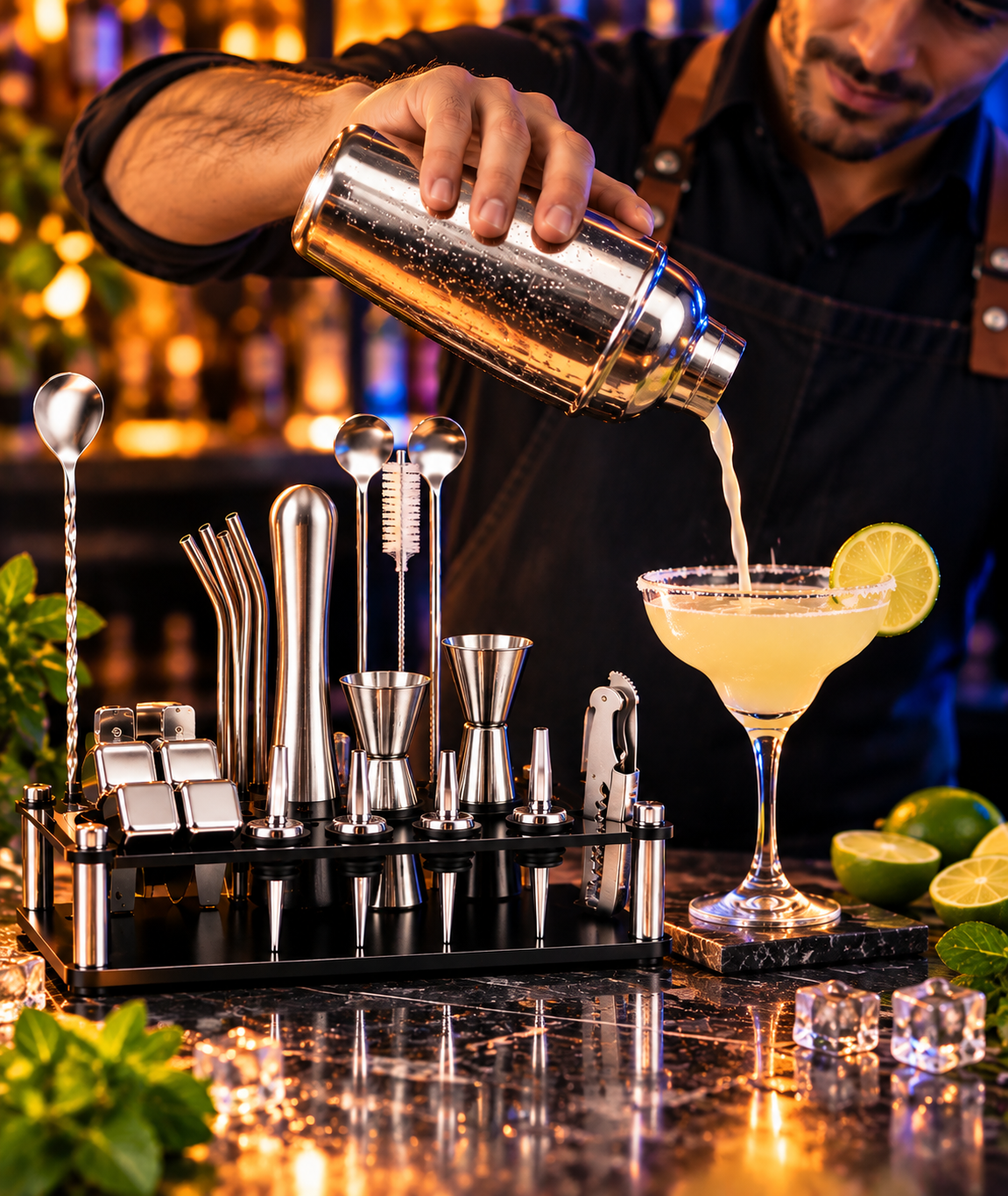 Coctelera Shaker Coctelera Ecomlab Kit Mixología Bartender