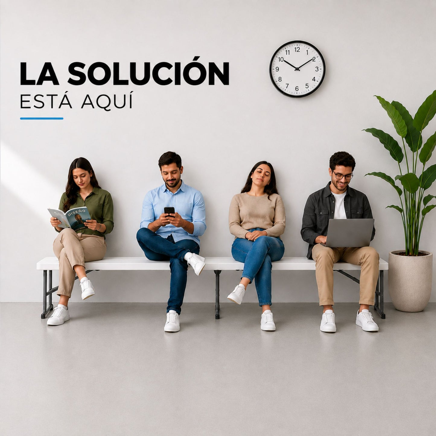 BANCA PLEGABLE DE PLASTICO ECOMLAB PORTAFOLIO 180CM HP-180CD