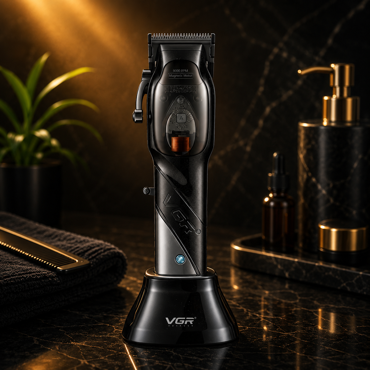 Maquina Para Cortar Cabello Pelo VGR V-002 Motor Magnético