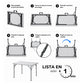 Mesa Plegable 82 CM De Plastico Ajustable Portatil HP-82C
