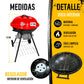 Asador De Carbon Circular Con Ruedas  Portatil