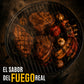 Asador De Carbon Circular Con Ruedas  Portatil