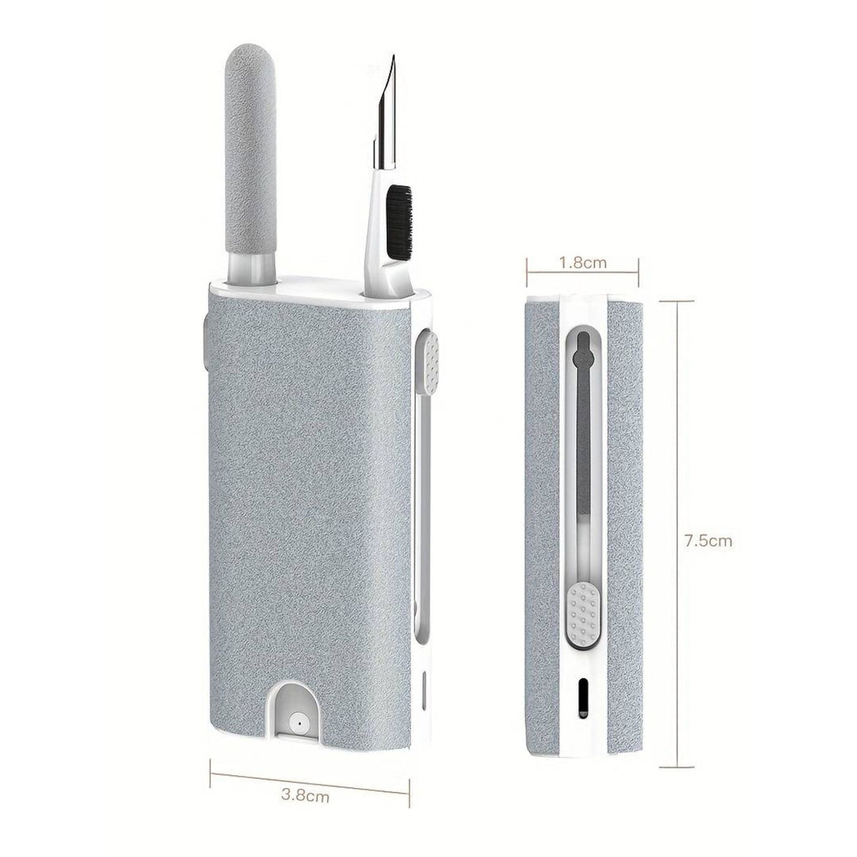 Kit De Limpieza Para Celulares Multifuncional Ecomlab 6 En 1 Color Blanco