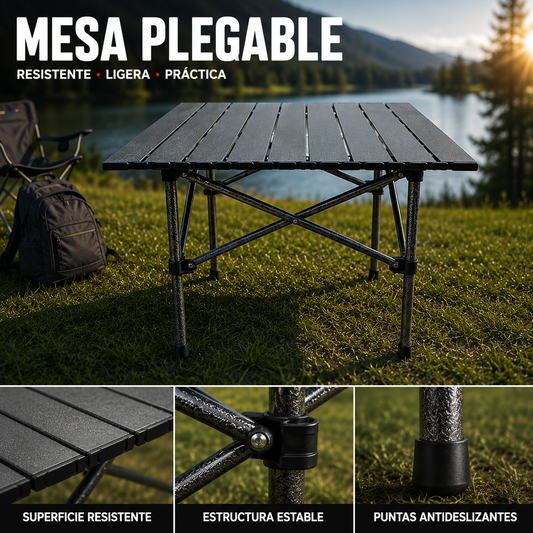 Mesa Plegable Portátil Camping Ecomlab Bolsa Transportadora