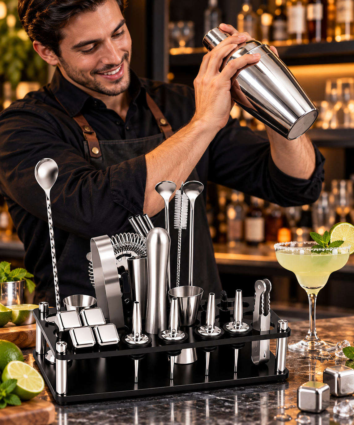 Coctelera Shaker Coctelera Ecomlab Kit Mixología Bartender