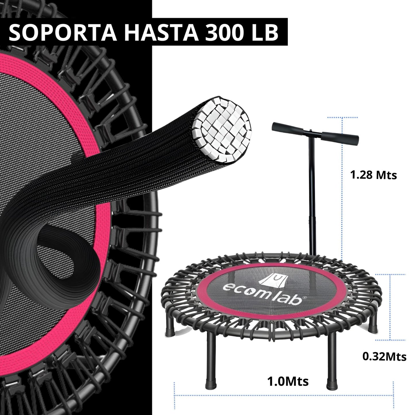 Trampolin Para Ejercicio Jumping Ecomlab Reforzado Brincolin