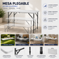 MESA PLEGABLE DE PLASTICO ECOMLAB 3 NIVELES PORTAFOLIO 120CM