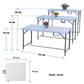 MESA PLEGABLE DE PLASTICO ECOMLAB 3 NIVELES PORTAFOLIO 120CM