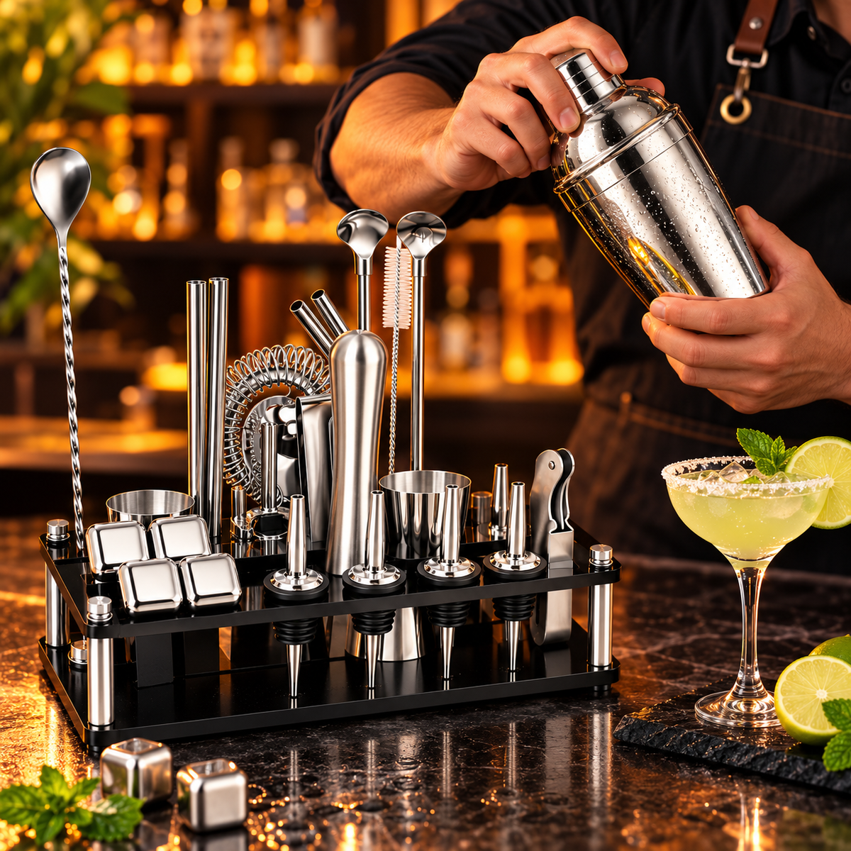 Coctelera Shaker Coctelera Ecomlab Kit Mixología Bartender