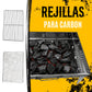 Asador Plegable Para Carbon Portatil Acero Inoxidable