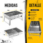 Asador Plegable Para Carbon Portatil Acero Inoxidable