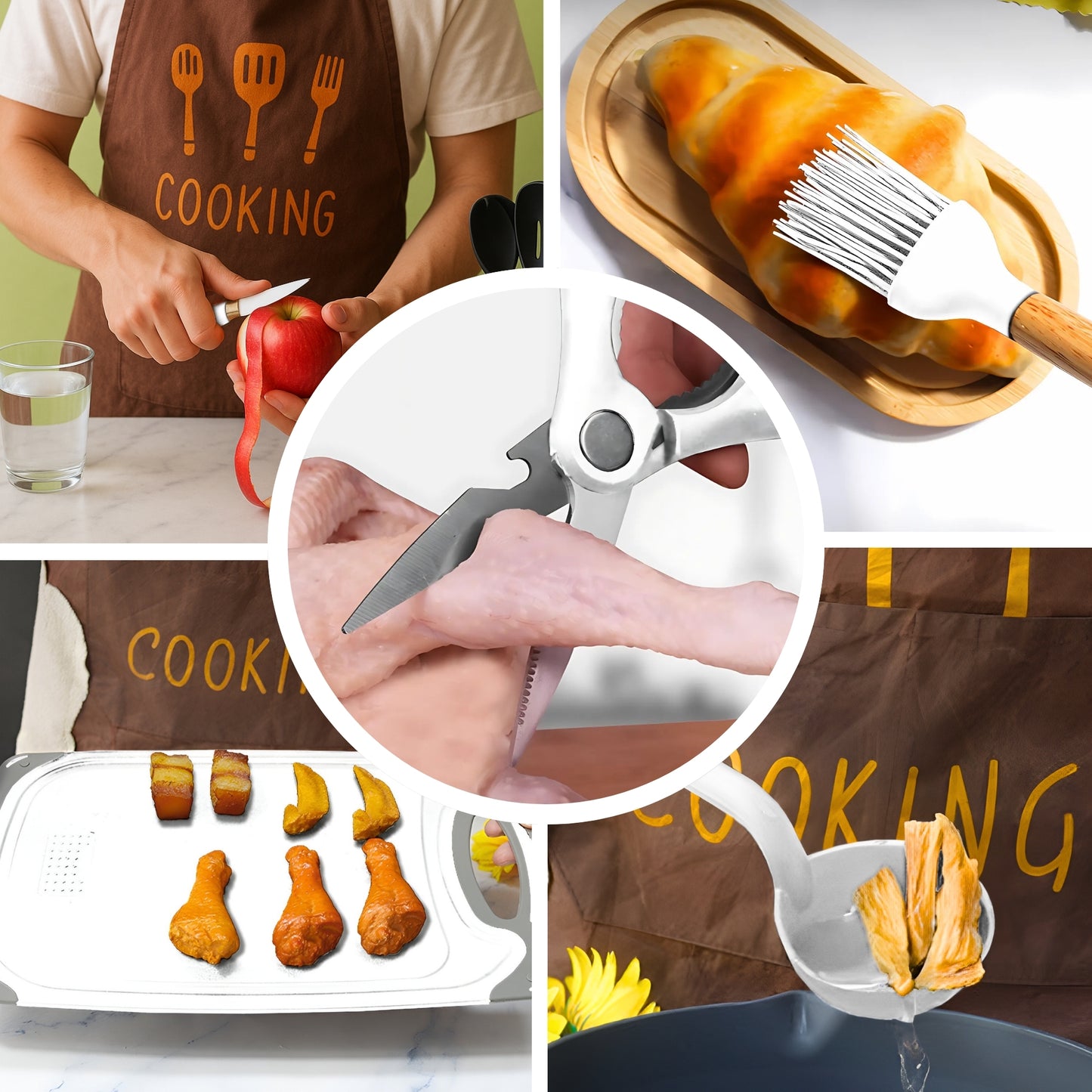 Cucharas de Silicona Utensilios de Cocina Ecomlab Set 25 Pcs