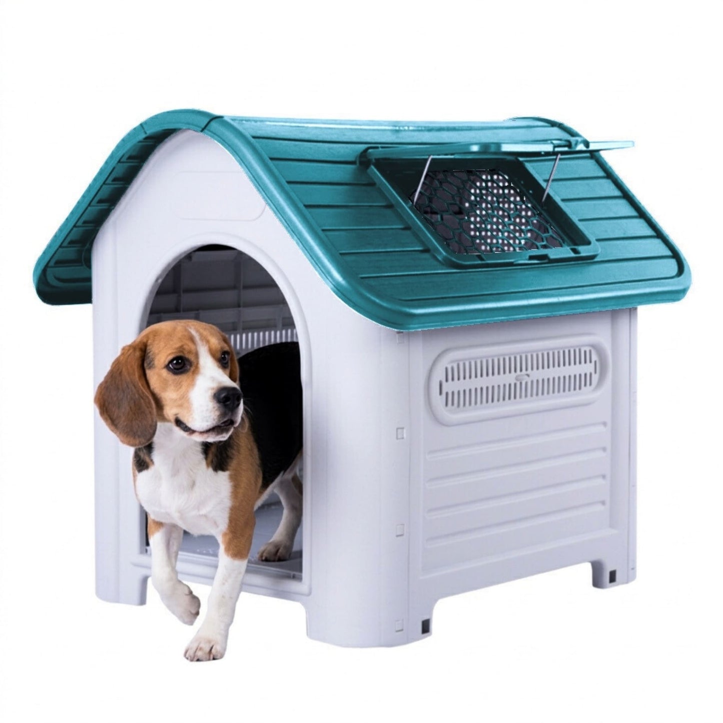 Casa para Perro Raza Mediana con Puerta y Baño Desmontable