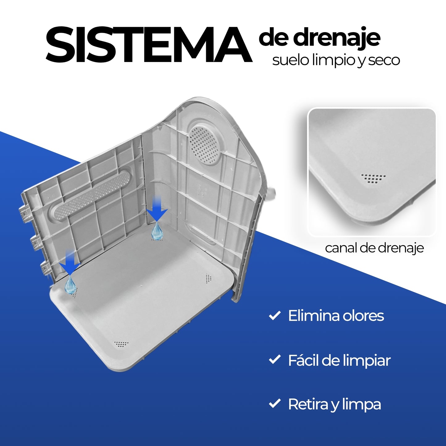 Casa para Perro de Plastico Con Puerta Ecomlab Raza Mediana