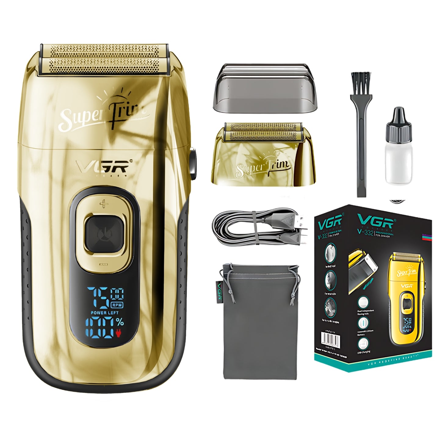 Maquina Para Cortar Cabello Combo VGR Clipper Trimmer Shaver