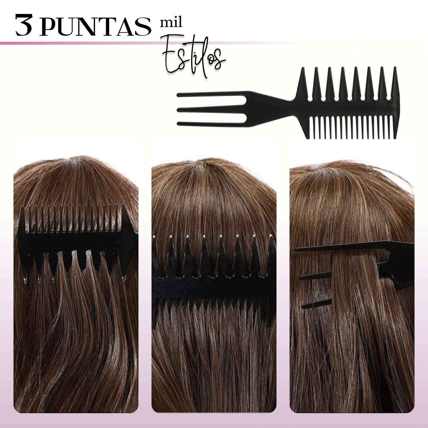 Peines Flat Top Kit Ecomlab Profesional Para Cabello Barber