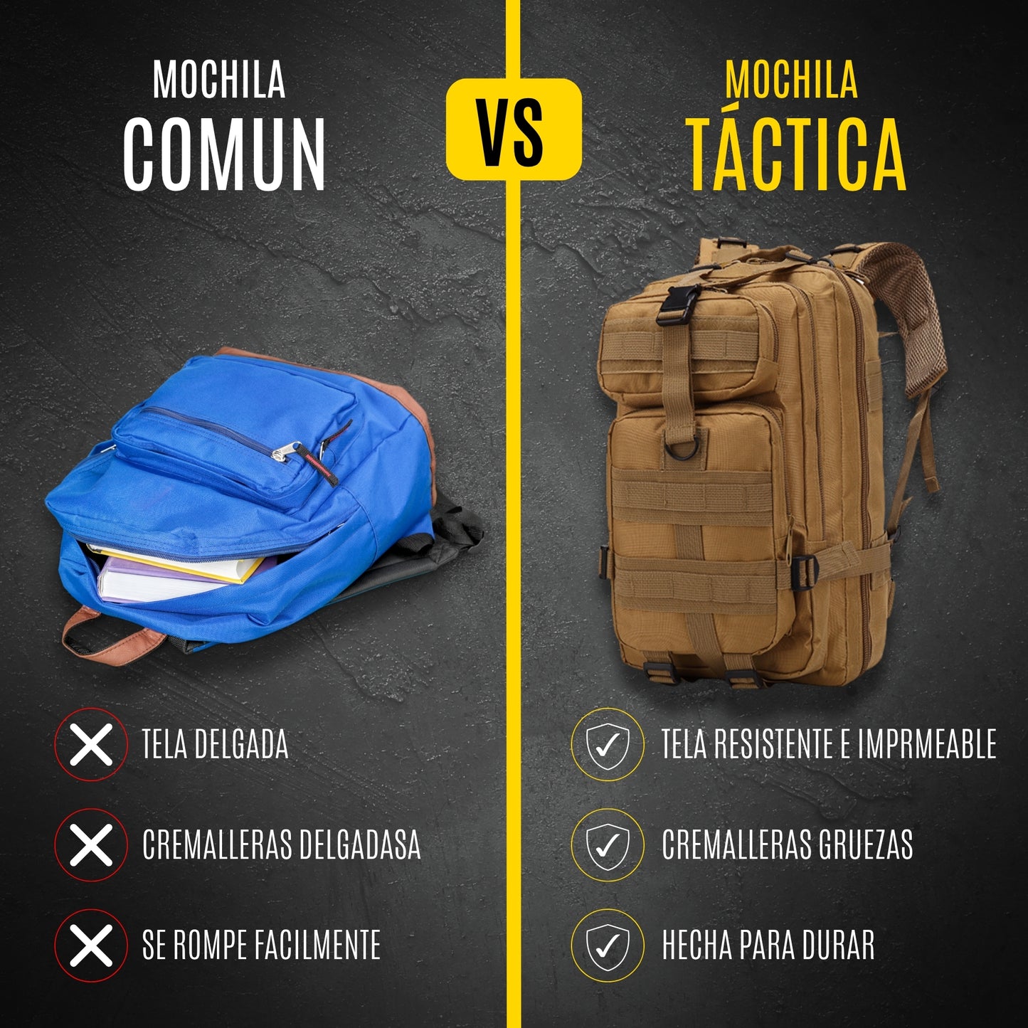 Mochila Tactica Multifuncional Bolsa para Senderismo