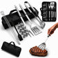 Juego De Utensilios Para Parrilla De Acero Inoxidable 16 Pcs