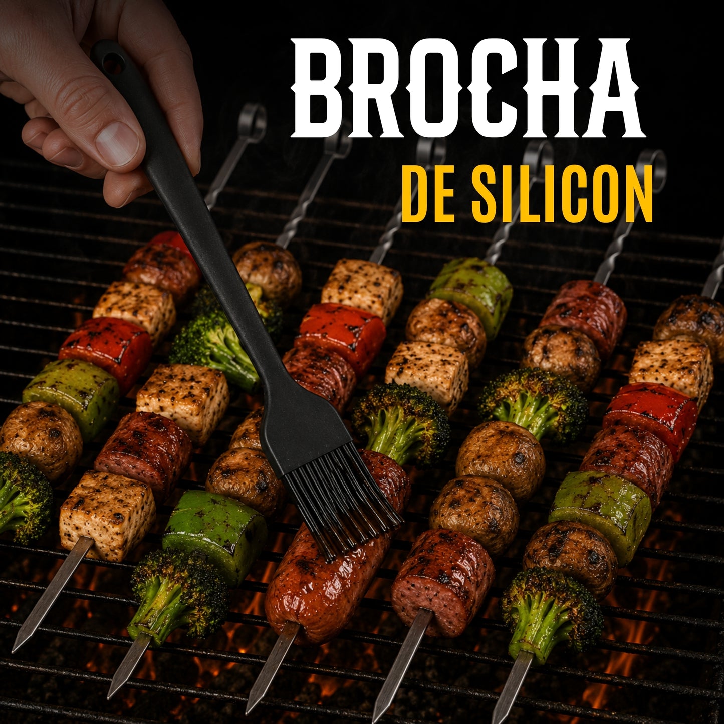 Juego De Utensilios Para Parrilla De Acero Inoxidable 16 Pcs