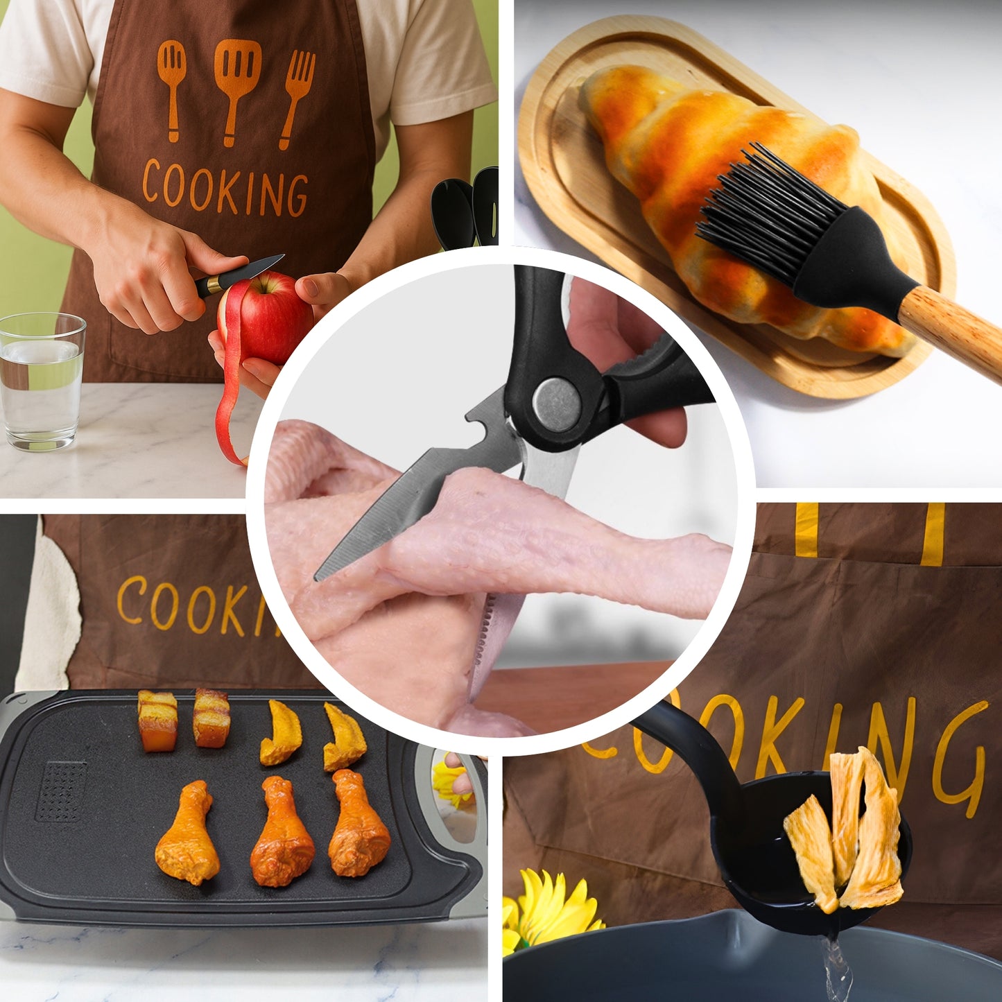 Cucharas de Silicona Utensilios de Cocina Ecomlab Set 25 Pcs