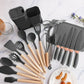 Cucharas de Silicona Utensilios de Cocina Ecomlab Set 25 Pcs
