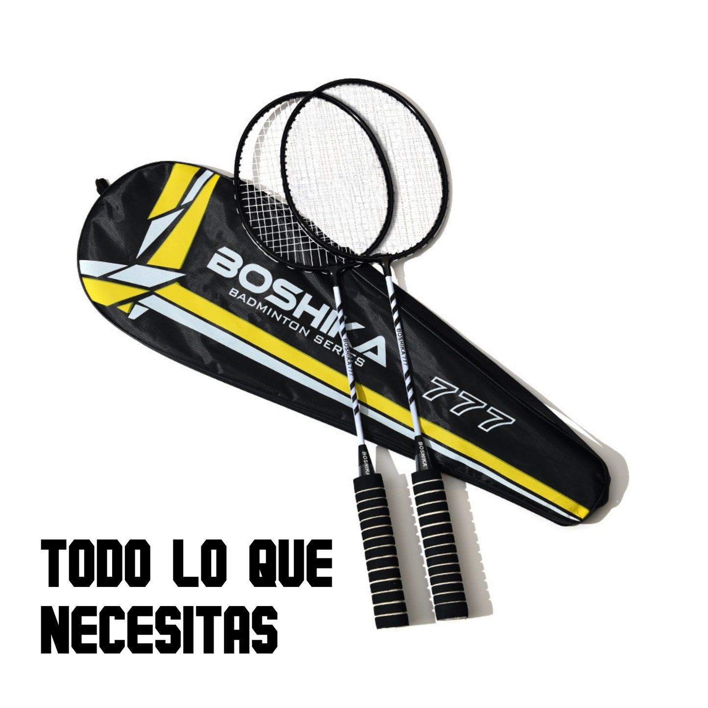 Juego de Badminton 2 Raquetas 3 Gallitos Facil de Trasladar