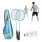 Juego de Badminton 2 Raquetas 3 Gallitos Facil de Trasladar
